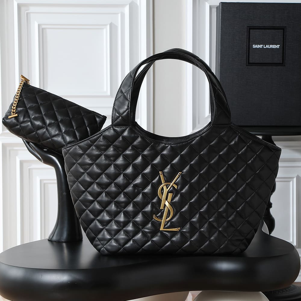 YSL ICARE Medium in quilted nappa