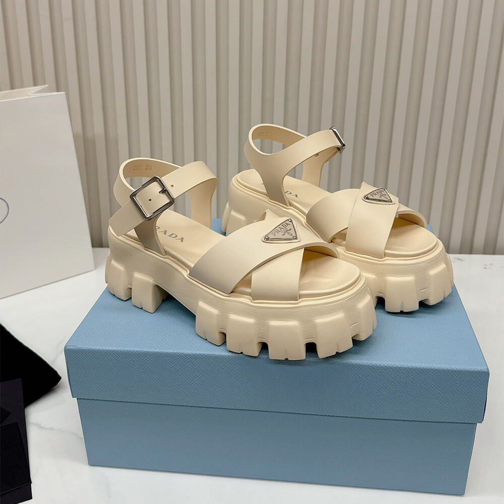 PRADA Monolith rubber sandals
