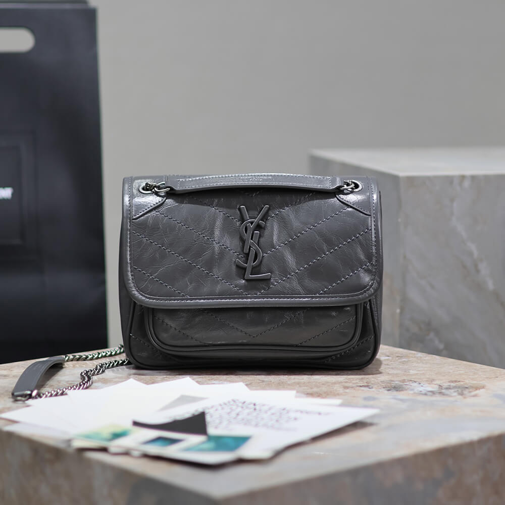 YSL NIKI baby in vintage leather(HIGH-END GRADE)